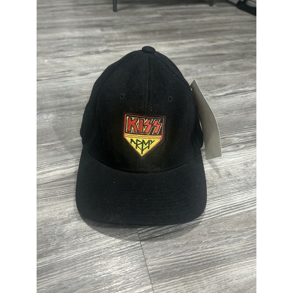 KISS Army Hat Embroidered Patch Logo Baseball Cap Fitted Size Large New With Tag